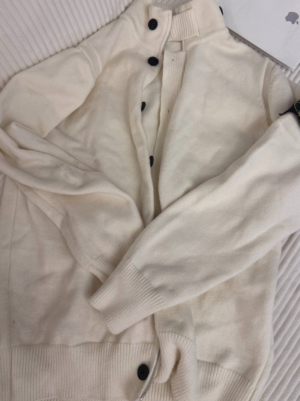 Stone Island Cardigan White Size S
